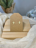 Mini Cross Earrings