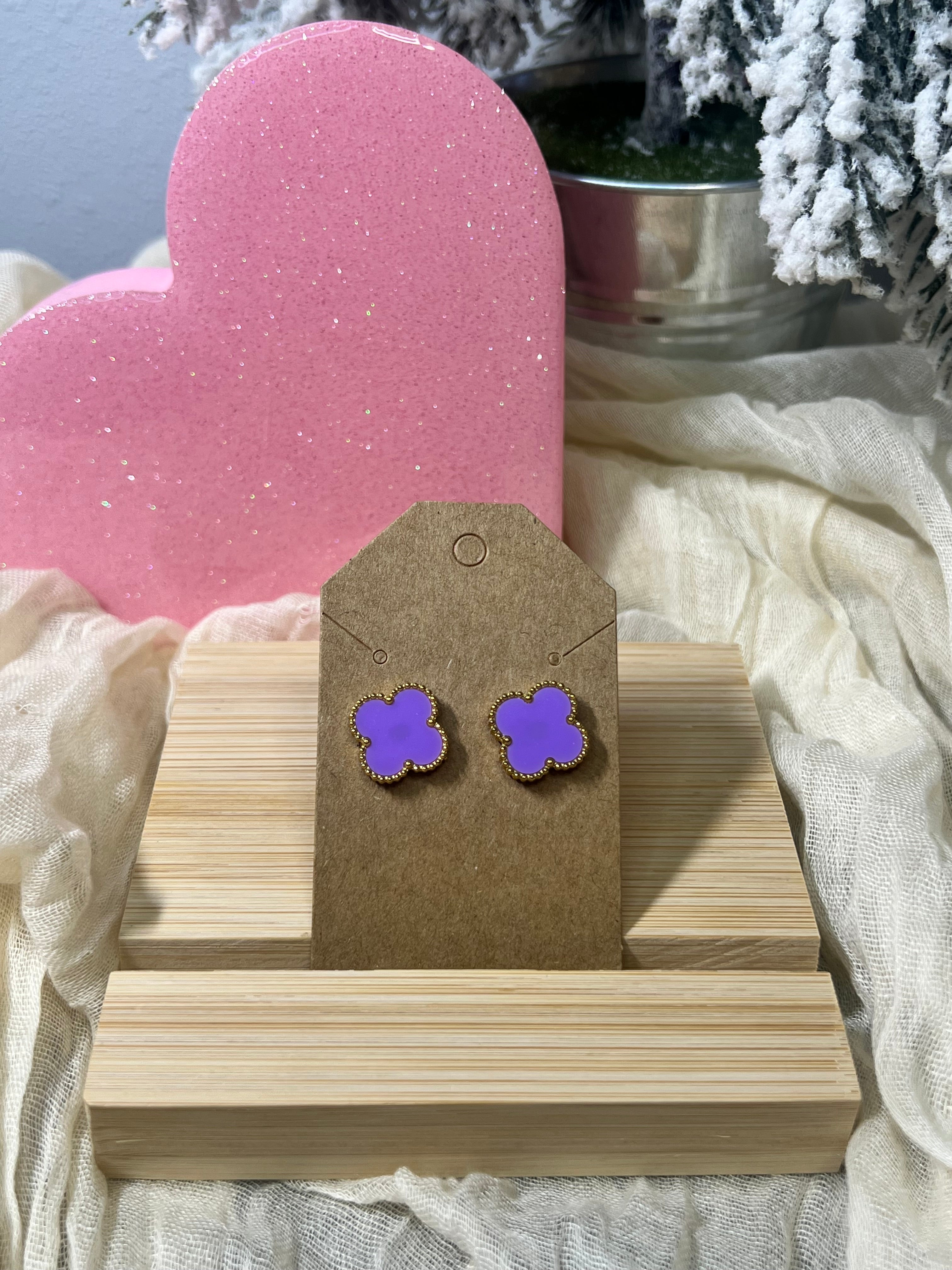 Lux Clover Studs