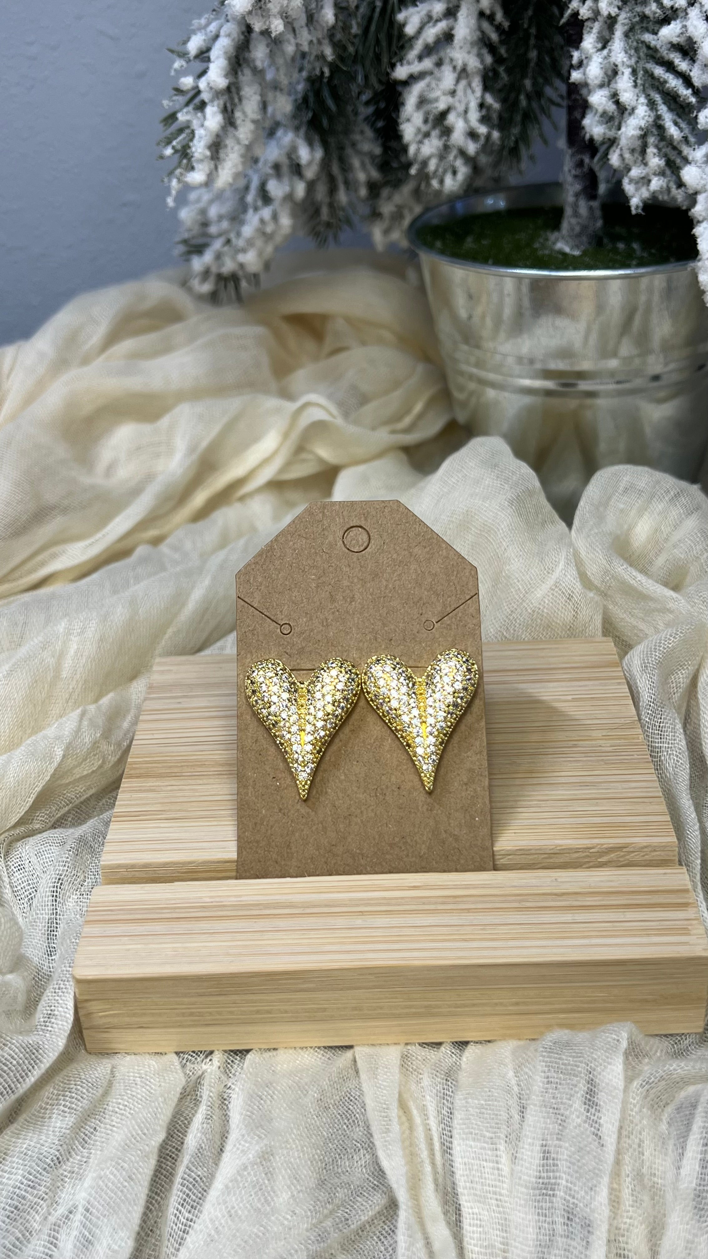 Mi Amor Heart Earrings