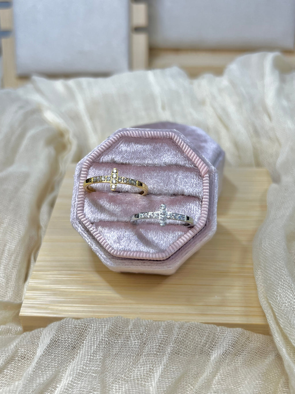 Gold Platted Cross Ring