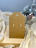 Mini Cross Earrings