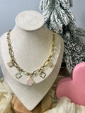 Pink Charm Necklace